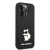 Dėklas Karl Lagerfeld KLHCP14LSNCHBCK iPhone 14Pro 6,1" hardcase juodas Silicone Choupette