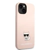 Dėklas Karl Lagerfeld KLHCP14MSLCTPI IPHONE 14 PLUS / 15 PLUS 6.7 "HARDCASE LIGHT Rožinis / LIGHT Rožinis SILICONE CHUPETTE BODY