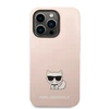 Apple iPhone 14 Pro Max Karl Lagerfeld dėklas Silicone Choupette Body light rožinės spalvos