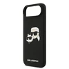 Karl Lagerfeld Liquid Silicone Double Heads MagSafe dėklas skirtas Apple iPhone 17 Air juodos spalvos