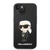 Dėklas Karl Lagerfeld KLHCP14MSNIKBCK IPHONE 14 PLUS / 15 PLUS 6.7 "HARDCASE Juodas / Juodas SILICONE IKONIK