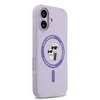 Karl Lagerfeld Liquid Silicone Karl and Choupette MagSafe dėklas skirtas Apple iPhone 17 violetinės spalvos