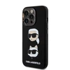Dėklas Karl Lagerfeld KLHCP15LSDHKCNK IPHONE 15 PRO 6.1 "Juodas/Juodas SILICONE KARL &amp; CHUPETTE HEAD