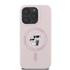 Karl Lagerfeld KLHMP16XSCMKCRHP Apple iPhone 16 Pro Max 6.9" rožinis kietasis silikoninis dėklas Karl&amp;Choupette H