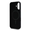Karl Lagerfeld dėklas skirtas Apple iPhone 16 compatible with MagSafe KLHMP16SSCMKCRHK (Silicone KC Body Ring) juodos spalvos