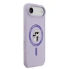 Karl Lagerfeld Liquid Silicone Karl and Choupette MagSafe dėklas skirtas Apple iPhone 17 Air Violetinė