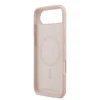 Karl Lagerfeld Liquid Silicone Karl and Choupette MagSafe dėklas skirtas Apple iPhone 17 Air rožinės spalvos