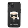 Dėklas Karl Lagerfeld KLHCP14MSLKHBK IPHONE 14 PLUS / 15 PLUS 6.7 "HARDCASE JUODA / Juodas SILICONE KARL`S HEAD