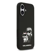 Karl Lagerfeld Liquid Silicone K&CH Sketch MagSafe dėklas skirtas Apple iPhone 17 juodos spalvos