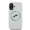 Karl Lagerfeld Liquid silikoninis K&amp;CH Heads MagSafe Apple iPhone 16 dėklas telefonui gelsvos spalvos