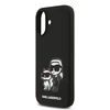 Karl Lagerfeld Liquid Silicone K&CH Sketch MagSafe dėklas skirtas Apple iPhone 17 juodos spalvos