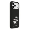 Karl Lagerfeld Liquid Silicone K&CH Sketch MagSafe dėklas skirtas Apple iPhone 17 Pro Max juodos spalvos