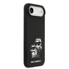 Karl Lagerfeld Liquid Silicone K&CH Sketch MagSafe dėklas skirtas Apple iPhone 17 Air juodos spalvos