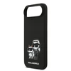 Karl Lagerfeld Liquid Silicone K&CH Sketch MagSafe dėklas skirtas Apple iPhone 17 Air juodos spalvos