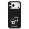Karl Lagerfeld Liquid Silicone K&CH Sketch MagSafe dėklas skirtas Apple iPhone 17 Pro Max juodos spalvos