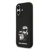 Karl Lagerfeld Liquid Silicone K&CH Sketch MagSafe dėklas skirtas Apple iPhone 17 juodos spalvos