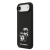Karl Lagerfeld Liquid Silicone K&CH Sketch MagSafe dėklas skirtas Apple iPhone 17 Air juodos spalvos