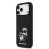 Karl Lagerfeld Liquid Silicone K&CH Sketch MagSafe dėklas skirtas Apple iPhone 17 Pro Max juodos spalvos