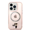 Karl Lagerfeld IML NFT Karl &amp; Choupette MagSafe - dėklas skirtas Apple iPhone 14 Pro Max Rožinė
