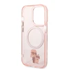 Karl Lagerfeld IML NFT Karl &amp; Choupette MagSafe - dėklas skirtas Apple iPhone 14 Pro Max Rožinė