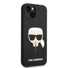 Dėklas Karl Lagerfeld KLHMP14MSLKHBK IPHONE 14 PLUS / 15 PLUS 6.7 "HARDCASE JUODA / Juodas SILICONE KARL`S HEAD MAGSAFE