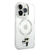 Apple iPhone 14 Pro Max Karl Lagerfeld dėklas IML NFT Karl&Choupette Magsafe (KLHMP14XHNKCIT) skaidrus