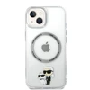 Apple iPhone 14 Plus Karl Lagerfeld dėklas Iconic Karl&Choupette Magsafe (KLHMP14MHNKCIT) skaidrus