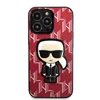 Apple iPhone 13 Pro Karl Lagerfeld dėklas Monogram Ikonik Patch raudonos spalvos