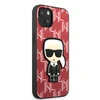 Karl Lagerfeld KLHCP13SPMNIKPI Apple iPhone 13 mini 5,4″ kietas dėklas red Monogram Ikonik Patch