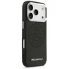 Karl Lagerfeld Point &amp; Metal Logo MagSafe dėklas skirtas Apple iPhone 17 Pro juodos spalvos