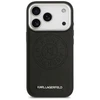 Karl Lagerfeld Point &amp; Metal Logo MagSafe dėklas skirtas Apple iPhone 17 Pro juodos spalvos