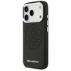 Karl Lagerfeld Point &amp; Metal Logo MagSafe dėklas skirtas Apple iPhone 17 Pro juodos spalvos