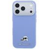 Dėklas Karl Lagerfeld PU Grained Semi Wrap K&CH Heads Magsafe Case for iPhone 18 Pro Max Mėlyna