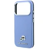 Dėklas Karl Lagerfeld PU Grained Semi Wrap K&CH Heads Magsafe Case for iPhone 18 Pro Max Mėlyna
