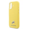 Karl Lagerfeld PU Karl and Choupette Heads Pins MagSafe dėklas skirtas Apple iPhone 17 Geltona