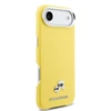 Karl Lagerfeld PU Karl and Choupette Heads Pins MagSafe dėklas skirtas Apple iPhone Air Geltona