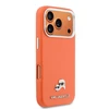 Karl Lagerfeld dėklas, skirtas IPHONE 17 Pro Max, suderinamas su MagSafe KLHMP17X6PFKCLO (PU FW W/ K&amp;C Head Pin), oranžinis