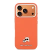 Karl Lagerfeld dėklas, skirtas IPHONE 17 Pro Max, suderinamas su MagSafe KLHMP17X6PFKCLO (PU FW W/ K&amp;C Head Pin), oranžinis