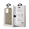 Karl Lagerfeld PU Karl Heads Pattern MagSafe dėklas telefonui Apple iPhone 14 Pro Max rusvai gelsvas