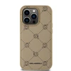 Karl Lagerfeld PU Karl Heads Pattern MagSafe dėklas telefonui Apple iPhone 14 Pro Max rusvai gelsvas