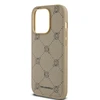 Karl Lagerfeld PU Karl Heads Pattern MagSafe dėklas telefonui Apple iPhone 14 Pro Max rusvai gelsvas