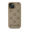 Karl Lagerfeld PU Karl Heads Pattern MagSafe dėklas telefonui Apple iPhone 15 rusvai gelsvas