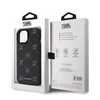 Karl Lagerfeld PU Karl Heads Pattern MagSafe dėklas telefonui Apple iPhone 15 juodos spalvos