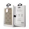 Karl Lagerfeld PU Karl Heads Pattern MagSafe dėklas telefonui Apple iPhone 15 rusvai gelsvas