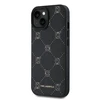Karl Lagerfeld PU Karl Heads Pattern MagSafe dėklas telefonui Apple iPhone 15 juodos spalvos