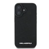 Karl Lagerfeld PU Quilted Pattern Apple iPhone 16 dėklas telefonui juodos spalvos