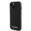 Karl Lagerfeld KLHCP15SPQKPMK Apple iPhone 15/ 14 / 13 6.1″ juodos spalvos kietas dėklas Quilted K Pattern