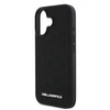 Karl Lagerfeld PU Quilted Pattern Apple iPhone 16 dėklas telefonui juodos spalvos