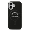 Karl Lagerfeld PU RSG Logo MagSafe dėklas skirtas Apple iPhone 17 juodos spalvos
