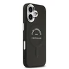 Karl Lagerfeld PU RSG Logo MagSafe dėklas skirtas Apple iPhone 17 juodos spalvos